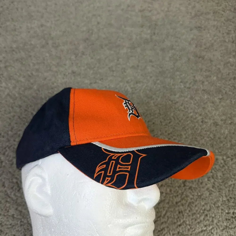 Detroit TigersHat Cap Strap Back Kids One Size Orange MLB Baseball